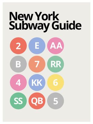 NY Subway Guide 30x40