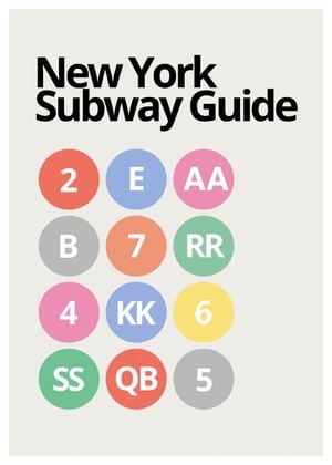 NY Subway Guide 50x70