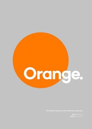 Orange 50x70