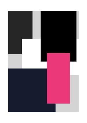 Pink Rectangle Minimalism 21x30