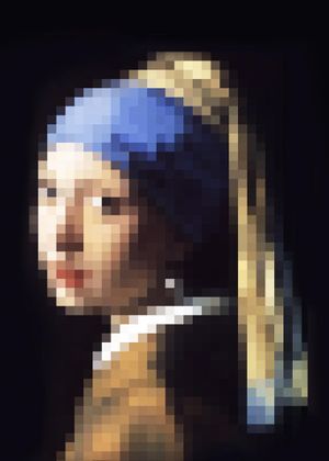 Pixelated Pearl 50x70