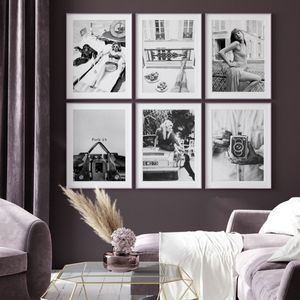 Purple Vintage Camera Wall