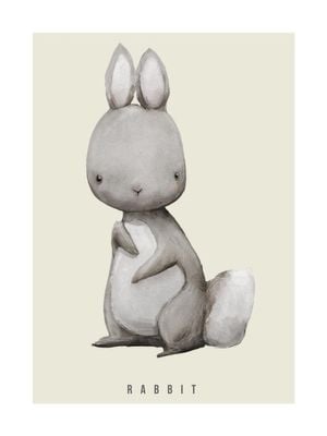 Rabbit Watercolor 30x40