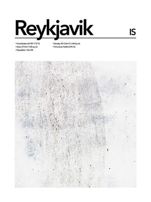Reykjavik Abstract 30x40