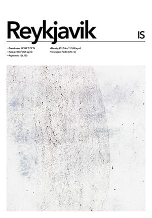 Reykjavik Abstract 70x100