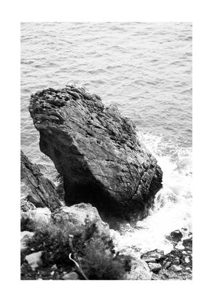 Rock Black And White 21x30