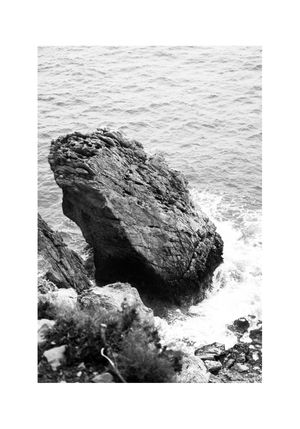 Rock Black And White 70x100