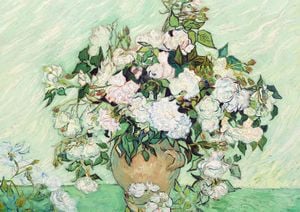 Roses 2 By Van Gogh 30x21