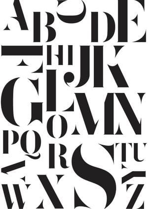 SERIF ABC 21x30