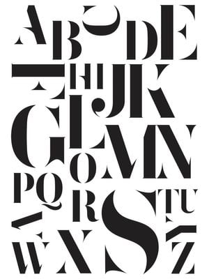 SERIF ABC 30x40