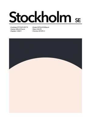 Stockholm Abstract 30x40