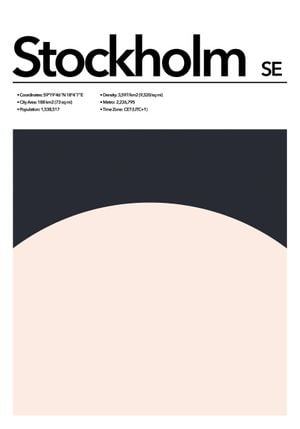 Stockholm Abstract 70x100
