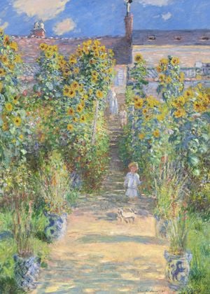 Garden At Vétheuil By Monet Poster, Coffee Table Book Monet The Garden Paintings