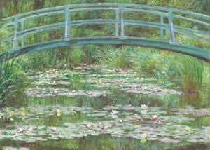 The Japanese Footbridge By Monet