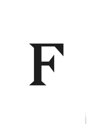 The Letter F 70x100