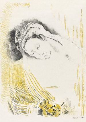 The Shulamite By O.Redon 21x30