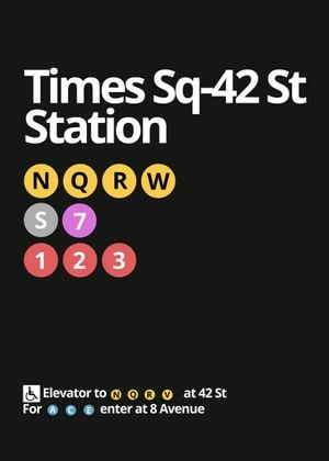 Times Square 42 50x70