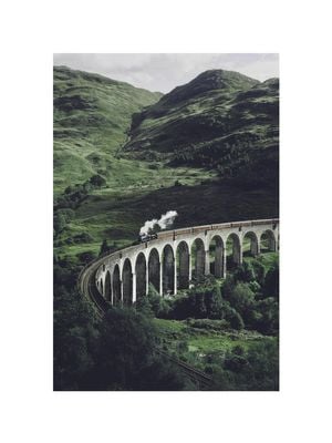 Train On A Bridge 30x40