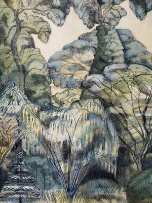 Trees In Bird Garden By Paul Nash 30x40