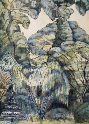 Trees In Bird Garden By Paul Nash 50x70