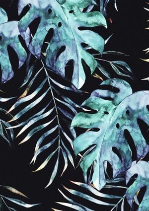 Tropical Night Pattern 21x30