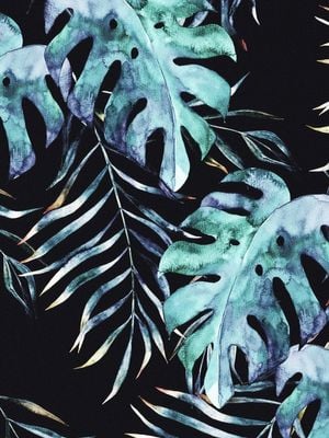Tropical Night Pattern 30x40