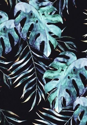 Tropical Night Pattern 70x100