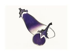 Vintage Aubergine 40x30