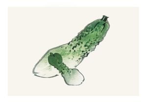 Vintage Cucumber 100x70