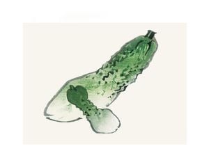Vintage Cucumber 50x40