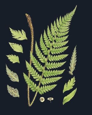 Vintage Flower In Dark 40x50