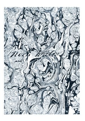 Vintage Marbled Paper 21x30