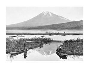 Vintage Postcard Of Mount Fiji 40x30