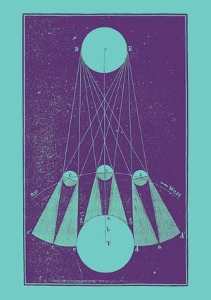 Vintage Triangulation 21x30