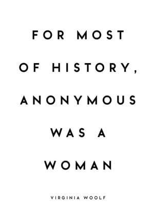Virginia Woolf Quote 21x30