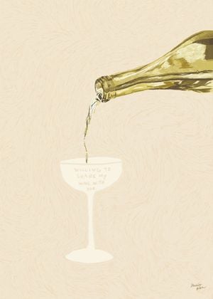 Willing To Share My Wine With You 50x70