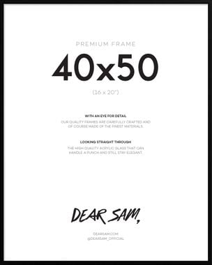 Poster - Coco Chanel Dark 50x70 - Dear Sam