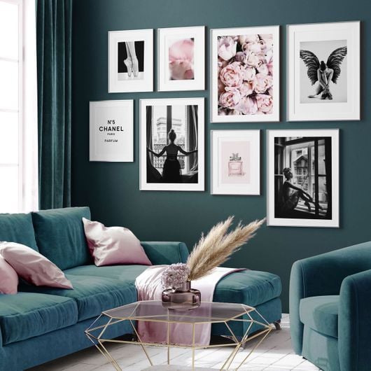 Purchase Girly Pink Green Wall Dearsam Co Uk - Chanel Living Room Decor Ideas