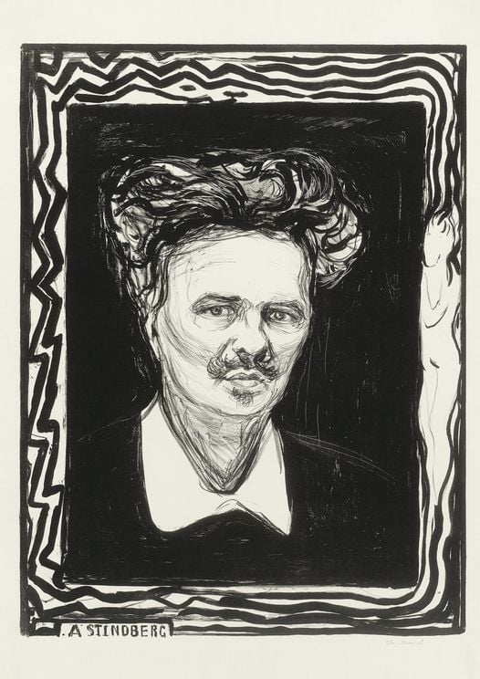 August Strindberg By Munch