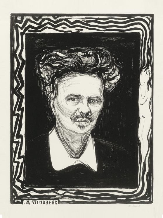 August Strindberg By Munch