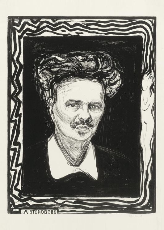August Strindberg By Munch