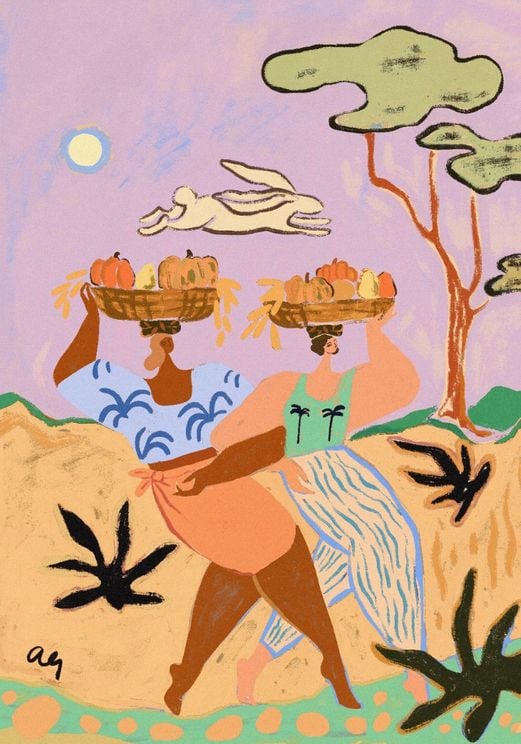 Autumn Sisters 50x70