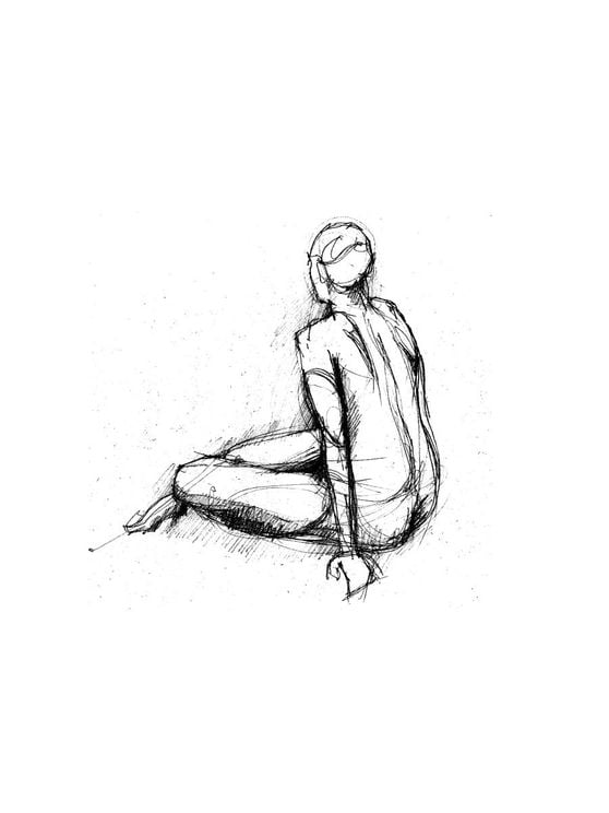 Back Of A Woman Sitting