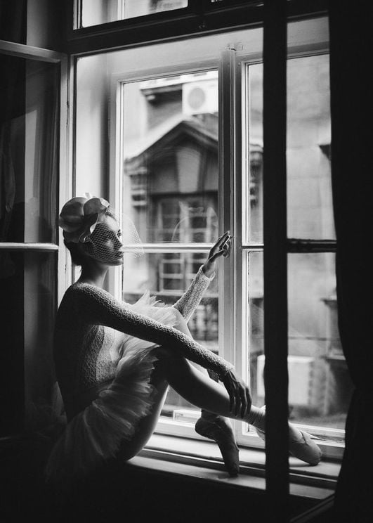 Ballerina In Window