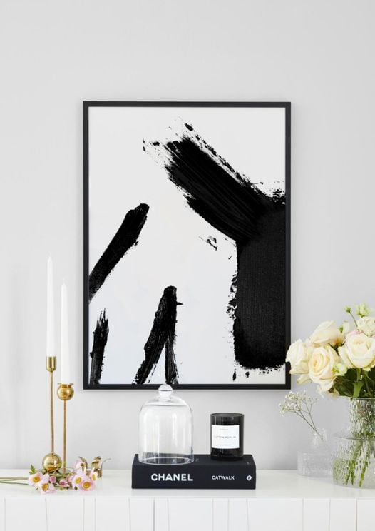 Black Acryllic Strokes