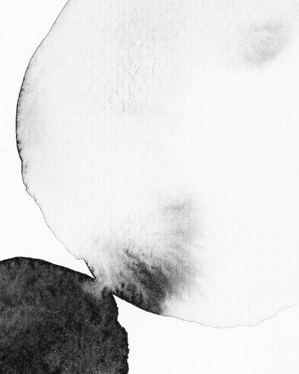 Black And White Watercolor