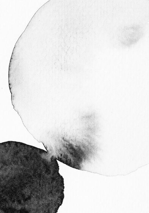 Black And White Watercolor