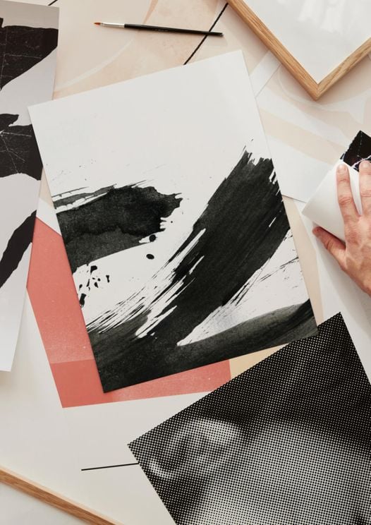 Black Ink Strokes