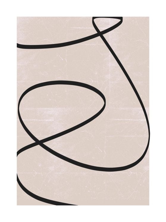 Black Line Abstract