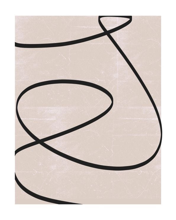 Black Line Abstract